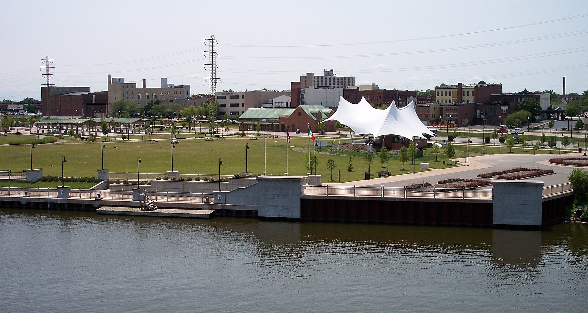 Downtown Lorain along the Black River